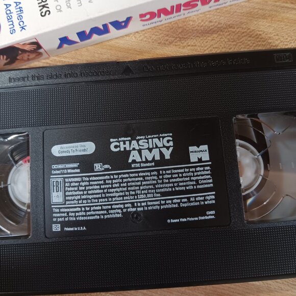 Chasing Amy (1997) VHS Kevin Smith Miramax CULT COMEDY DRAMA ROMANCE Vintage - Picture 8 of 9